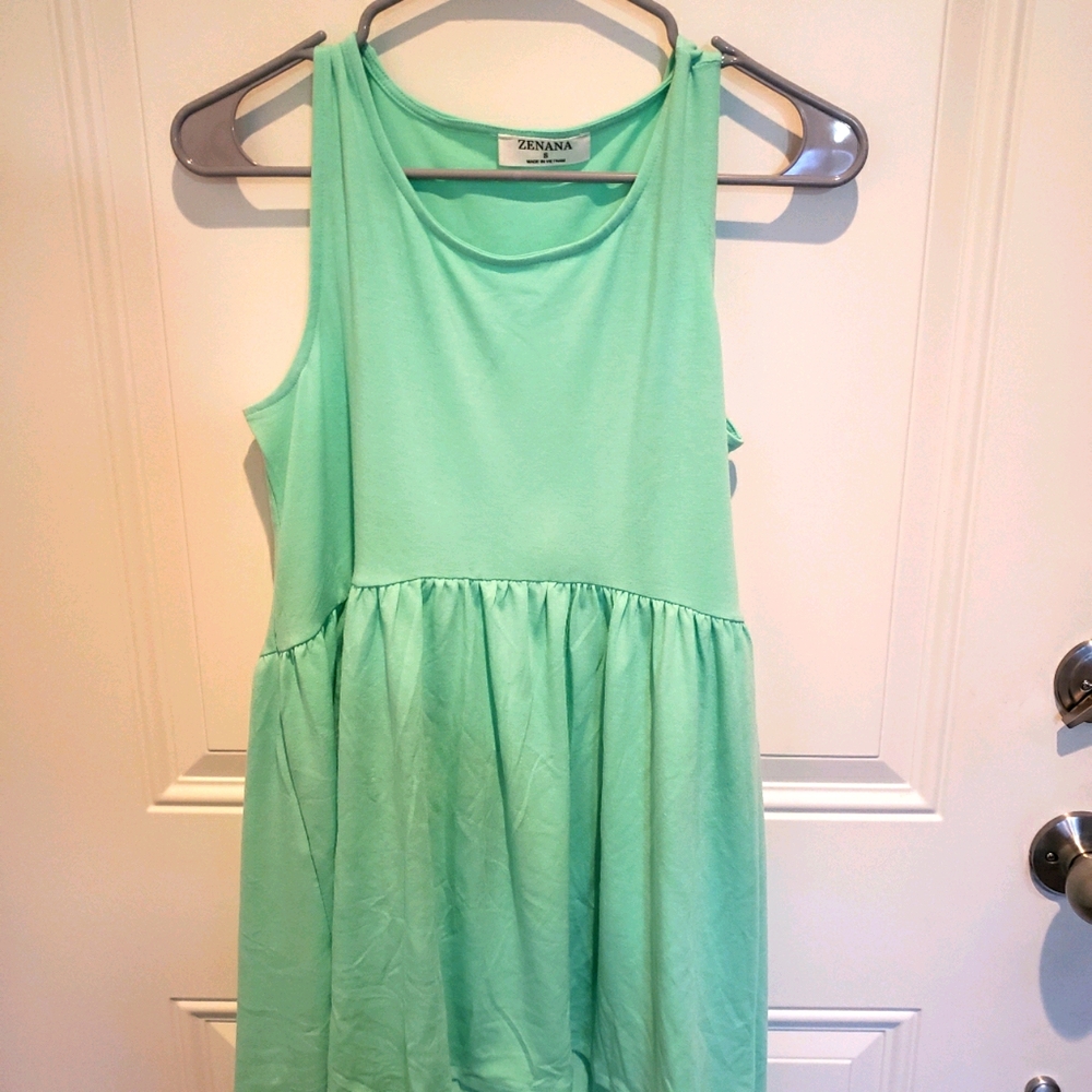 Mint babydoll tank top
